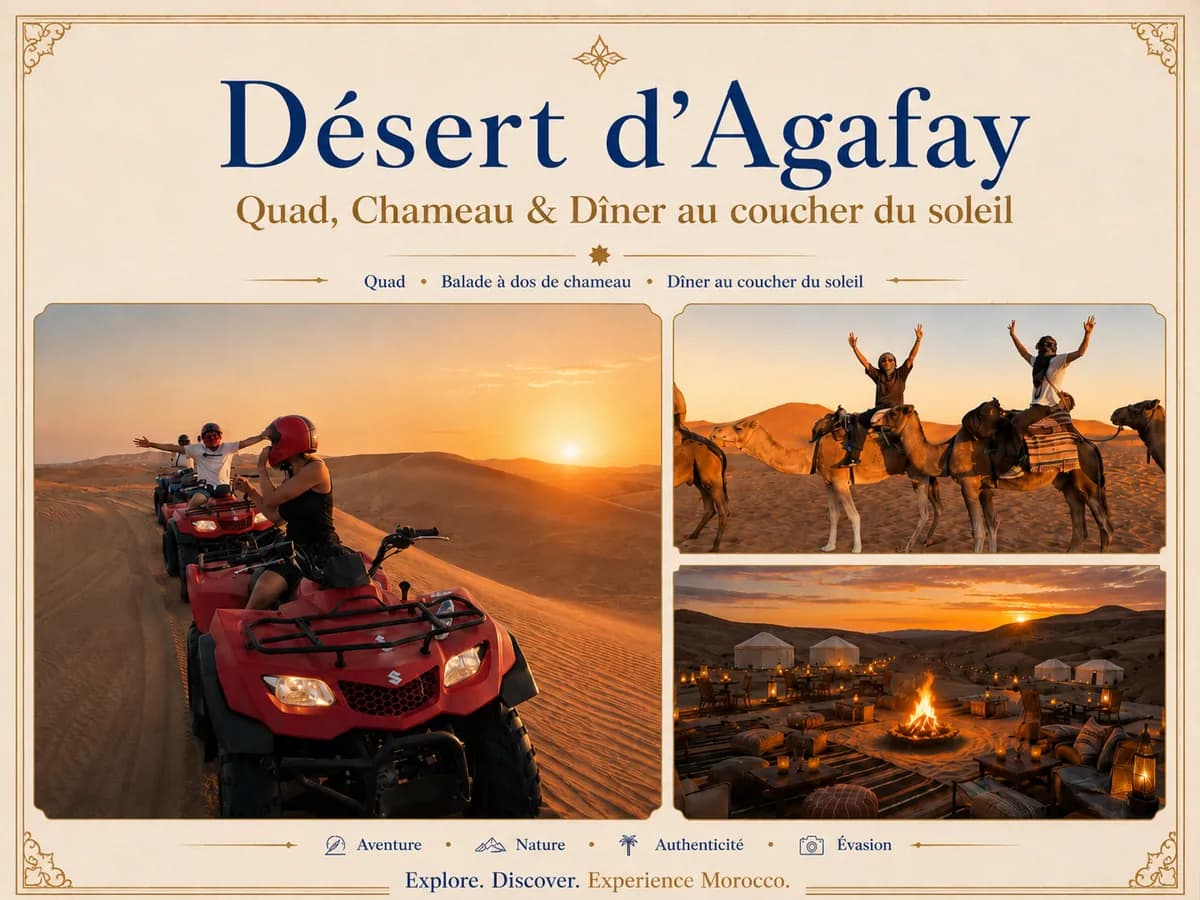 Paysage réel du désert d’Agafay et des montagnes de l’Atlas près de Marrakech